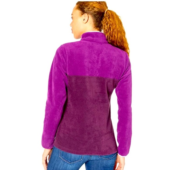 Columbia Womens Benton Springs™ Half Snap Pullover EUC pink‎ & purple size large - Picture 3 of 7
